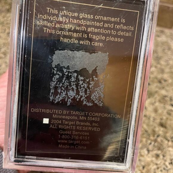 Bride and Groom Hand Painted Glass Boxed Ornament 2004 - Picture 11 of 13